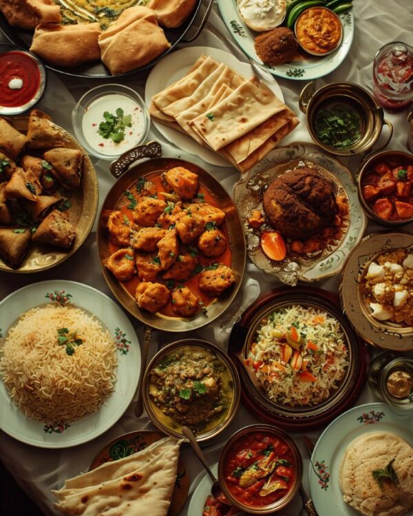 top-view-eid-al-fitr-celebration-with-delicious-food